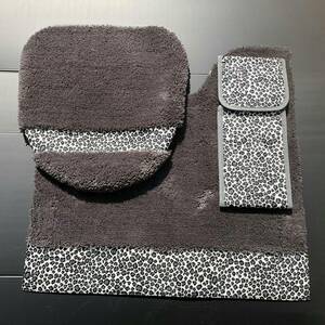  leopard print three point set ( gray ) new goods [ made in Japan ]