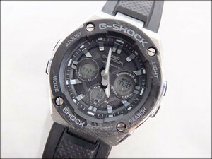 動作品 CASIO/カシオ◆Gショック/GST-W300◆タフソーラー マルチバンド6 G-STEEL Gスチール アナデジ ステンレス 本体のみ