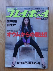 週刊 プレイボーイ ● 1995年6月6日 No.23　瀬戸朝香 山口リエ 坂木優子 大野幹代 加藤貴子 川上裕子 優加しおり 青沼ちあさ 雑誌 本