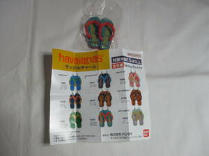 Havaianas ハワイアナス サンダルチャーム　top logomania 2 7797 Ruby Red/Ruby Red 234 - M69　ガチャガチャ　バンダイ　ミニチュア