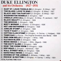 DUKE ELLINGTON 　ヂューク・エリントン　/　DUKE ELLINGTON＆ HIS ORCHESTRA 1927-1931　CD_画像4