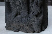 【開】カンボジアから６０年前に貿易商によって輸入 石仏 神仏 シヴァ神 石像 仏教美術_画像8