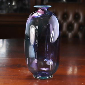 【開】『Trancejo W.R.C.』 スウェーデン製 虹色マルチカラーガラスベース 花瓶 ガラス・ウェア SG30の画像2