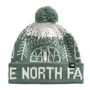 【新品本物 USA購入】THE NORTH FACE ノースフェイス■ FAIR ISLE BEANIE ■ LWグリーン ■ニットキャップ ロゴビーニー 海外限定