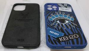iPhone 12 Proケース　KENZO＆DEER　２種類　新品＆美品