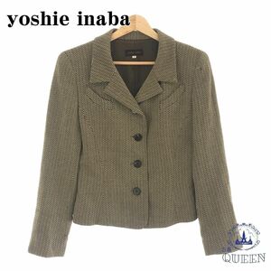 yoshie inaba ヨシエ イナバ アウター ジャケット 長袖 総柄 9 絹 901-30 送料無料