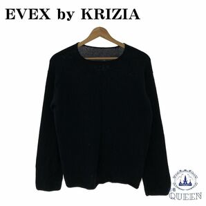 EVEX by KRIZIA エヴェックスバイクリツィア セーター ニット トップス 長袖 レディース ネイビー 40 901-323 送料無料の画像1