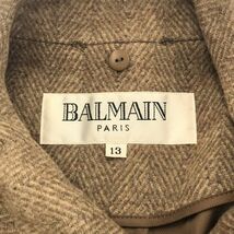 ☆美品☆ BALMAIN バルマン コート ロングコート レディース ベージュ 13 901-524 送料無料_画像4