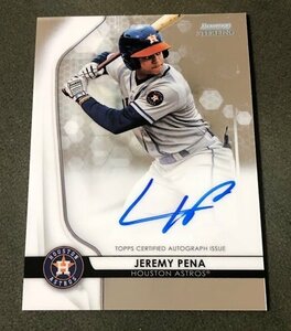 2020 BOWMAN STERLING Jeremy Pena RC Auto HOUSTON ASTROS