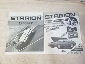 社外秘 三菱 自動車 スタリオン 営業マン用資料 2冊セット / 商品マニュアル 『 STARION STORY 』 1982年 / 商品データブック 1984年