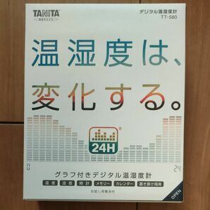 新品未開封　タニタ　TT-580 デジタル温湿度計　温湿度記録　ホワイト