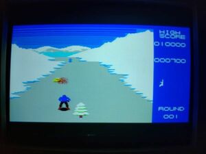 【動作品・カートリッジ】SKI COMMAND スキーコマンド MSXのゲームソフト
