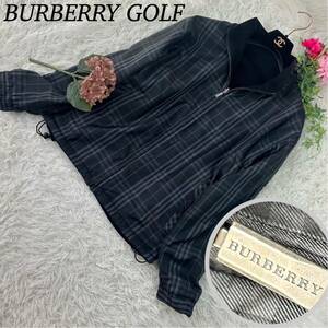 バーバリーゴルフ BURBERRY GOLF メンズ ジャンパー アウター ブルゾン Lサイズ リバーシブル 送料無料 人気モデル フルジップ