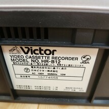 Victor VHS ビデオカセットレコーダー HR-B12 通電確認OK!_画像9