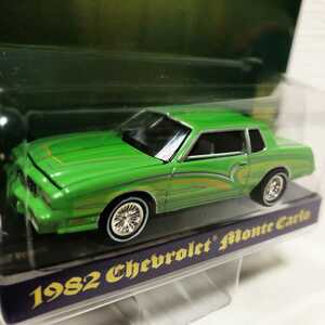 GreenLightグリーンライト/'82 Chevyシボレー MonteCarloモンテカルロ Lowriderローライダー 3600台限定 1/64