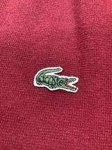 新品未使用　ラコステ　LACOSTE アウトレット　Ｌサイズ 　Ｖネックのエンジ色セーター_画像5