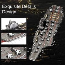 福建艦 Piececool 立体パズル 3dパズル メタリックナノパズル メタルパズル DIY クラフト おもちゃ 知育玩具 子供_画像2