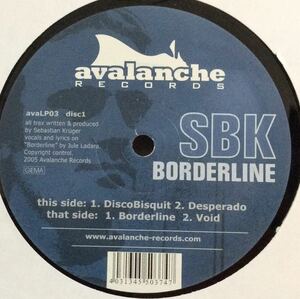 [12inchi×２] プログレッシヴ・ハウス SBK Borderline /Avalanche Records AVA LP 03 /Sebastian Krger