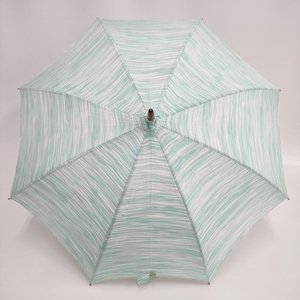 i Ida umbrella shop parasol pattern long umbrella ta with a self-starter storage sack attaching umbrella light green white i Ida umbrella shop 3-1019G 225980