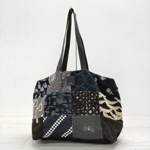 3-1113G◎mina perhonen piece bag os9009 ピースバッグ パッチワーク トートバッグ グレー 多色 ミナペルホネン 226632