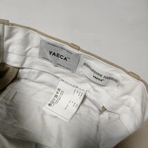 YAECA CHINO CLOTH PANTS WIDE TAPERED 61607 29 ワイドテーパード チノパンツ ベージュ ヤエカ 3-1102G 226478_画像3