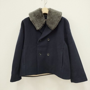 45R/45rpm メルトンPラップJACKET ムートン サイズ2 ピーコート ネイビー フォーティーファイブアールピーエム 3-1103A 222968