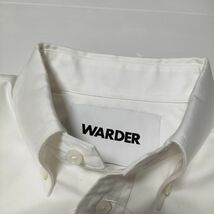 WARDER ワーダー フィンクスオックス クロップドBDシャツ XS 定価30800円 ブラウス シャツ ホワイト 3-1106M 227015_画像4