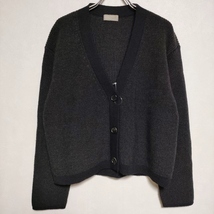 MARGARET HOWELL 578-1264003 LIGHTWEIGHT WOOL 定価42900円 カーディガン ニット 21AW 濃紺 マーガレットハウエル 3-1106T 211871_画像1