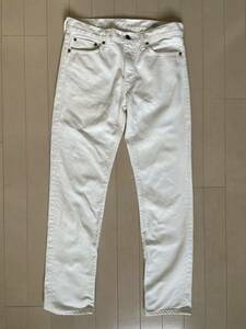 orSlow オアスロウ IVY FIT DENIM 107 white ホワイト スリム テーパード L