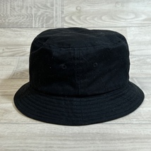 STUSSY/ステューシー/STOCK BUCKET HAT/ストックバケットハット/ブラック/ロゴ刺繍デザイン/ L/XL /ユニセックス_画像4