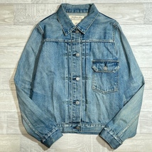 REMI RELIEF/レミレリーフ/1st Type Denim Tracker Jacket/デニムトラッカージャケット/デニムジャケット/シンチバック/ユーズド加工_画像2