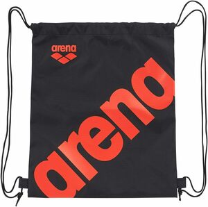 【KCM】Z-bag-154★展示品★【arena/アリーナ】水泳　スイミング　ナップサック　マルチバッグ　ランドリー　シューズ　AEANJA04　ブラック