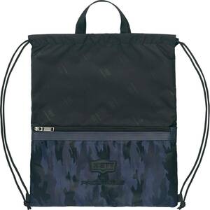 【KCM】Z-bag-126★展示品★【ZETT/ゼット】野球用品　ランドリーバッグ　ナップサック　プロステイタス　BAP121　ブラック　容量約6L