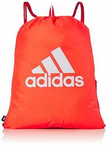 【KCM】Z-bag-88★展示品★【adidas/アディダス】ジムサック　ビッグロゴ　ジムバッグ　ナップサック　サイドチャック付　FSX24　オレンジ