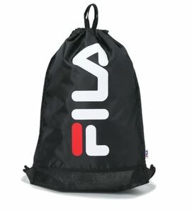 【KCM】Z-bag-195★展示品★【FILA/フィラ】ジュニア　水泳　ビーチバッグ　ナップサック　マルチバッグ　429-803　ブラック