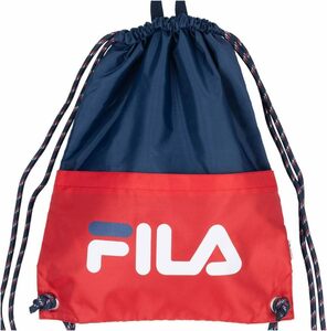 【KCM】Z-bag-196★展示品★【FILA/フィラ】ジュニア　水泳　プールバッグ　巾着　ナップサック型　スイムバッグ　持ち手　129-538　レッド