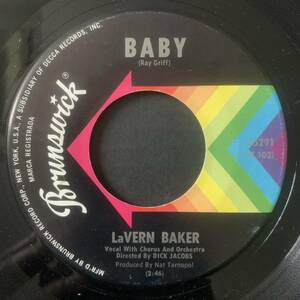 LaVERN BAKER / BABY - ONE MONKEY (Brunswick) soul45 