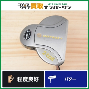 【程度良好 名器パター】オデッセイ ODYSSEY WHITE STEEL 2-BALL パター 30.5インチ ホワイト スチール 2ボール 2BALL ネオマレット型