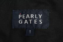 【程度良好 人気ブランド】パーリーゲイツ PEARLY GATES レディース 千鳥柄 キルティング 中綿 ロングパンツ ネイビー サイズ1 女性用_画像8