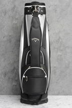 【程度良好 人気ブランド】キャロウェイ 17 JM スポーツ キャディバッグ ブラック シルバー ホワイト 9.0型 47インチ対応 約3.4kg 6分割_画像2