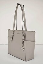 マイケルコース MICHAEL KORS トートバッグ PEARL GREY 35F0SCFT3L レディース A4対応 美品 2310LR189_画像3