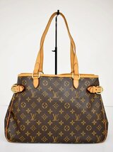 ルイヴィトン LOUIS VUITTON トートバッグ モノグラム バティニョール・オリゾンタル M51154 CA0096 保存袋付き → 2311LA013_画像1