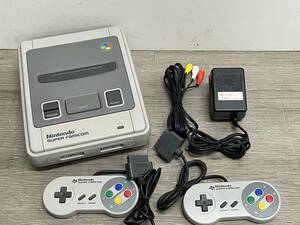 ☆ SFC ☆ スーパーファミコン 動作品 状態良好 本体 コントローラー アダプター ケーブル 付属 Nintendo SUPERFAMICOM 任天堂 1871