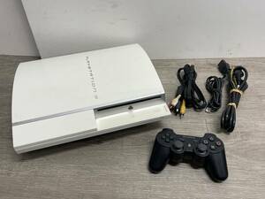 ☆ PS3 ☆ プレイステーション3 CECHH00 40GB セラミックホワイト 動作品 本体 コントローラー ケーブル 付属 Playstation3 8593