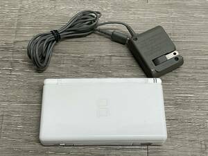 ☆ DSLite ☆ ニンテンドーDSLite クリスタルホワイト 動作品 状態良好 本体 タッチペン アダプター Nintendo DS GBA 任天堂 7993