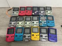 ☆ GB ☆ ゲームボーイカラー 本体 18台 まとめ売り ジャンク 部品取り Nintendo GAMEBOY COLOR ニンテンドー 任天堂 クリア イエロー _画像1