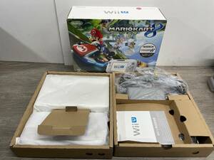 ☆ WiiU ☆ マリオカート8セット シロ 32GB 動作品 状態良好 本体 ゲームパッド 純正アダプター 箱 説明書 付属 Nintendo Wii U 0218