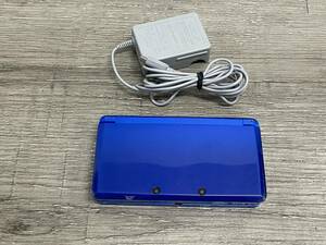 ☆ 3DS ☆ ニンテンドー3DS コバルトブルー　動作品 状態良好 本体 タッチペン アダプター Nintendo 3DS DS ニンテンドー 任天堂 