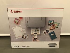 【新品 未開封品 純正付属インク・保証書付】 Canon キャノン TS3530 プリンター ホワイト インクジェット複合機 