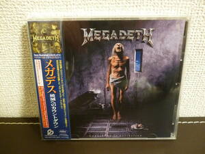 ジャケット・ステッカー付き・リマスター盤 ・MEGADETH / COUNTDOWN TO EXTINCTION・国内盤帯付きCD・ メガデス / 破滅へのカウントダウン